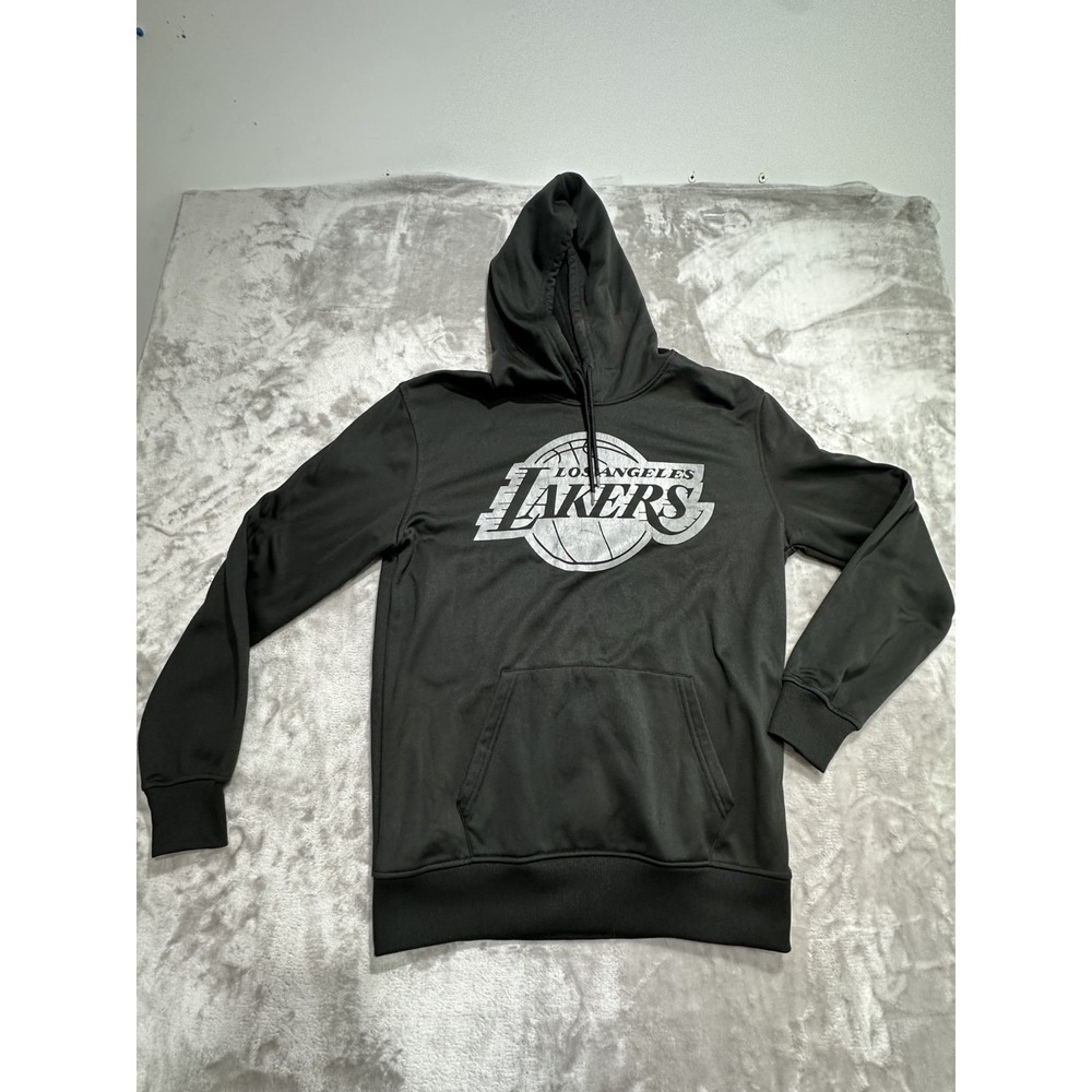 NBA‎ Los Angeles Lakers Black Polyester Sweatshirt Hoodie Men's Size Small EUC